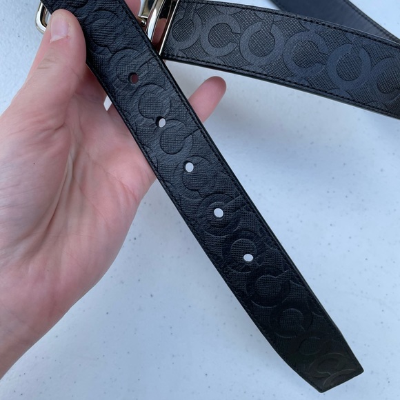 Rare Coach Men's Logo Embossed Belt - Picture 5 of 7